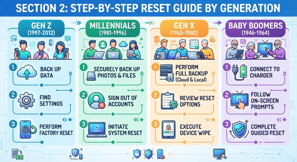Section 2: Step-by-Step Reset Guide by Generation