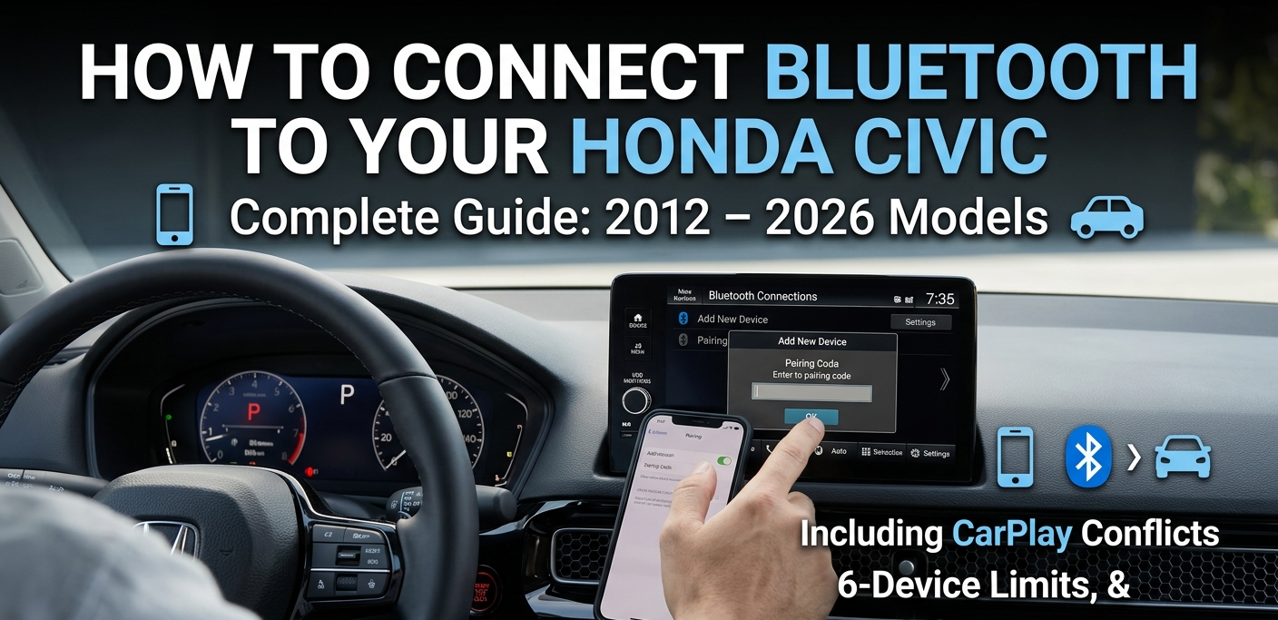 how to connect bluetooth to honda civic