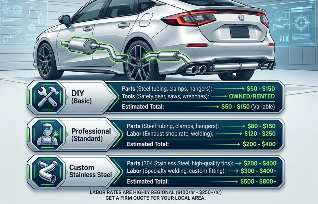 2026 Honda Civic Muffler Delete Cost Breakdown
