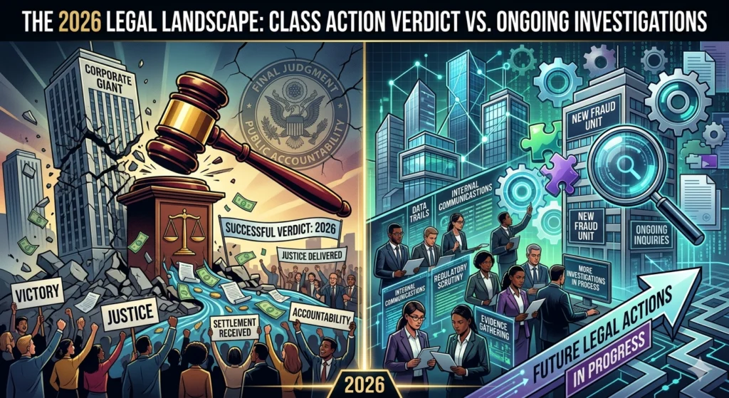 The 2026 Legal Landscape: Class Action Verdict vs. Ongoing Investigations