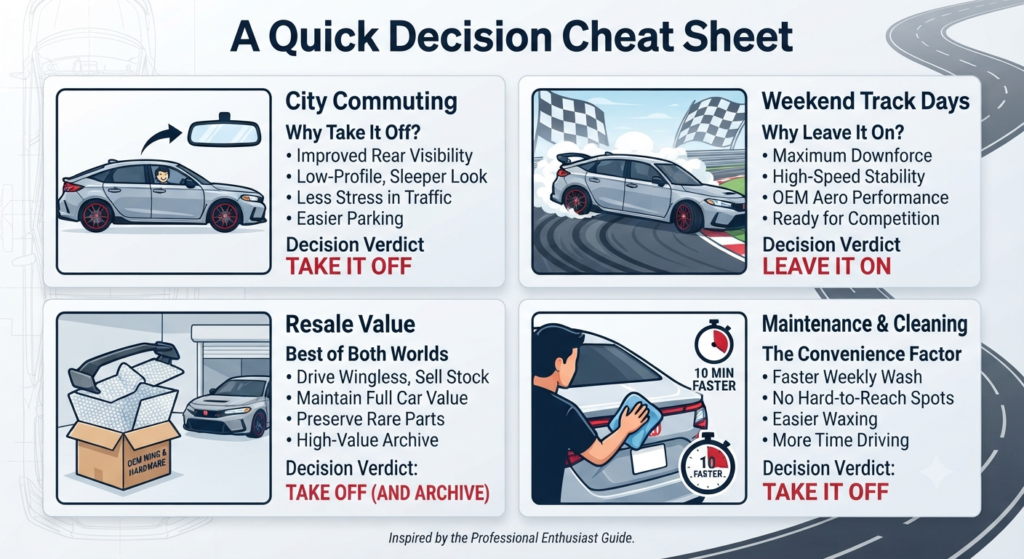 A Quick Decision Cheat Sheet