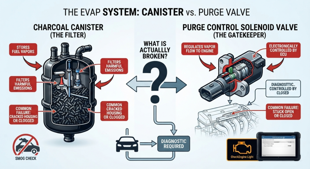 Canister vs. Purge Valve: What is Actually Broken?