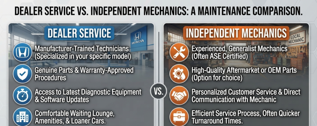 Dealer Service vs Independent Mechanics