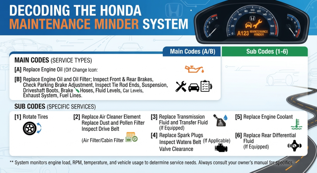 Decoding the Honda Maintenance Minder System