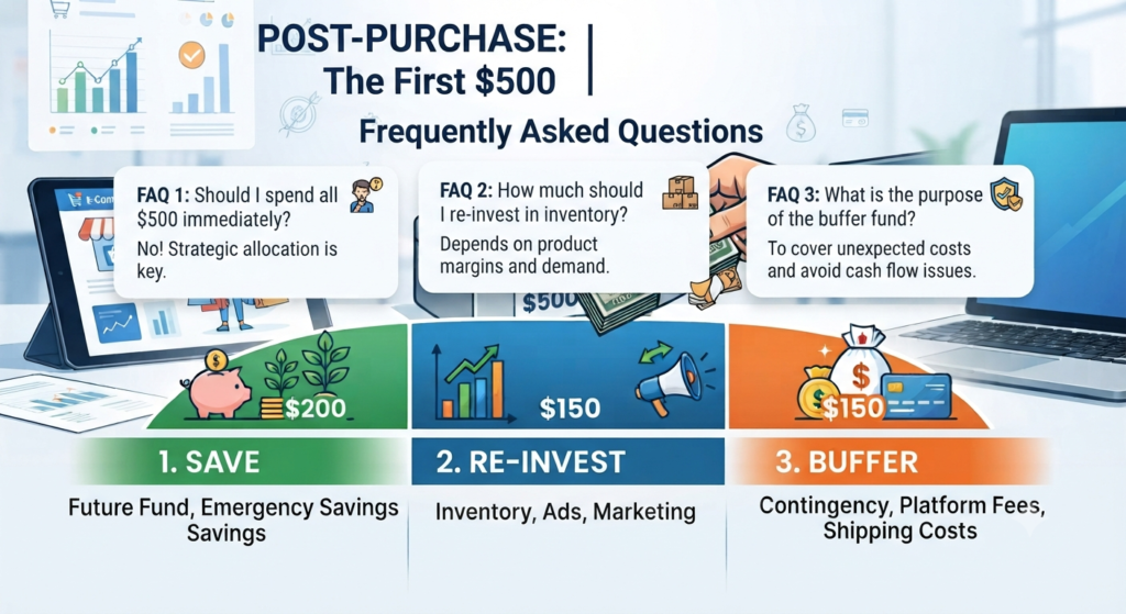 Post-Purchase: The First $500
Frequently Asked Questions