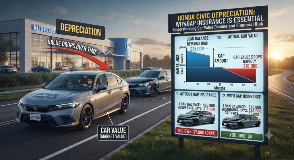How Honda Civic Depreciation Affects Your Need for Gap