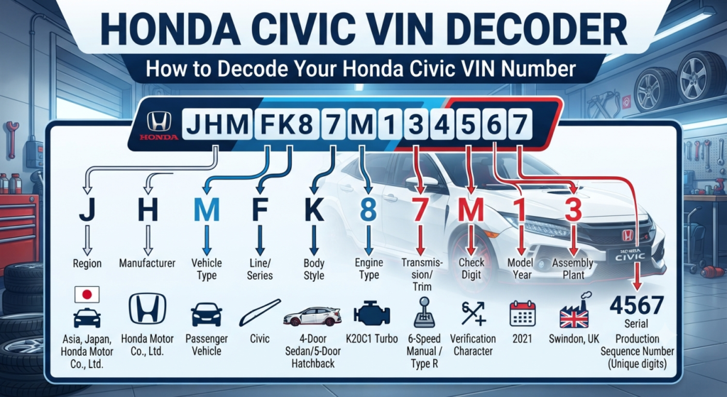 How to Decode Your Honda Civic VIN Number