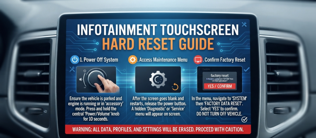 Infotainment Touchscreen Reset Method