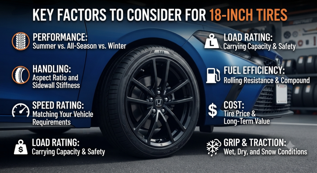 Key Factors to Consider for 18-Inch Tires
