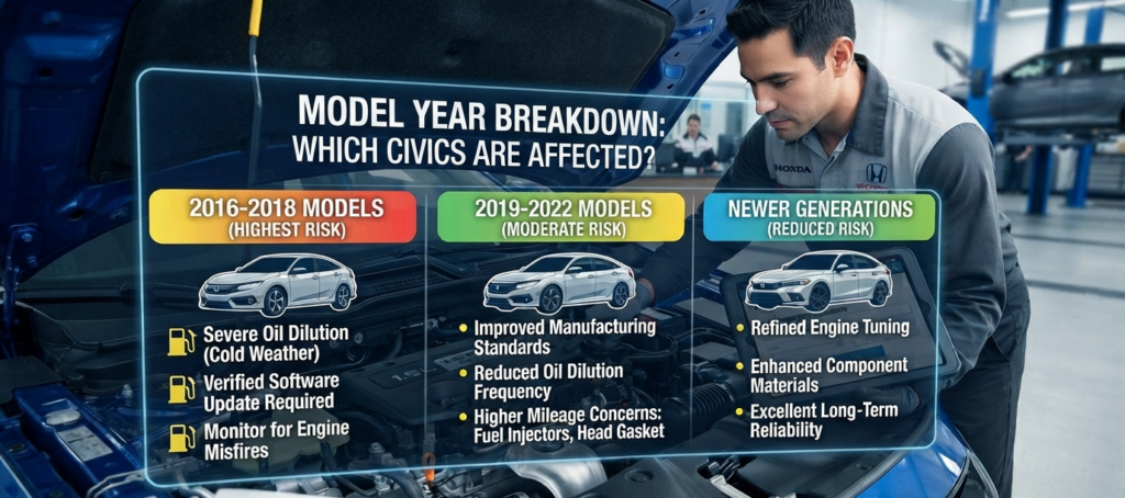 Model Year Breakdown: Which Civics Are Affected?