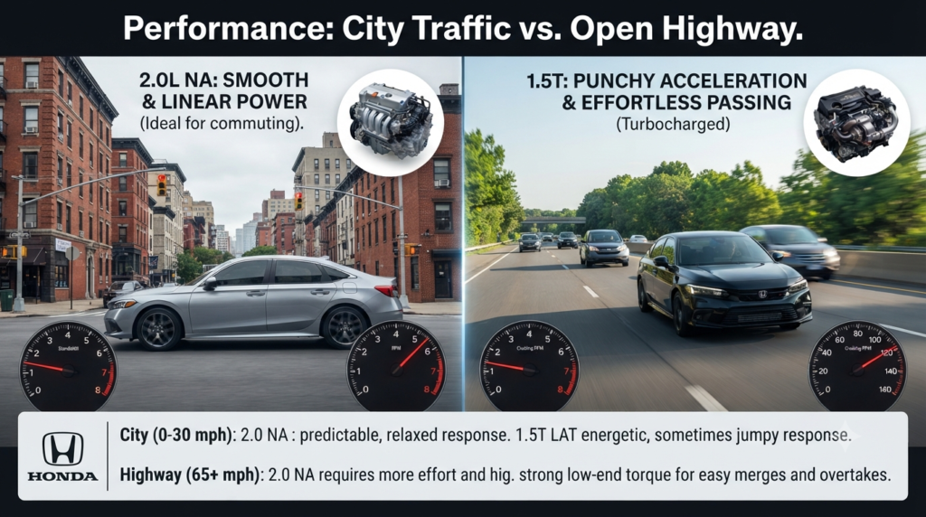 Performance: City Traffic vs. Open Highway