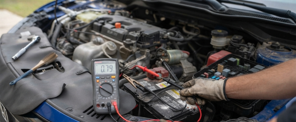 Step 3: Performing a Voltage Drop Test on the Starter Cable