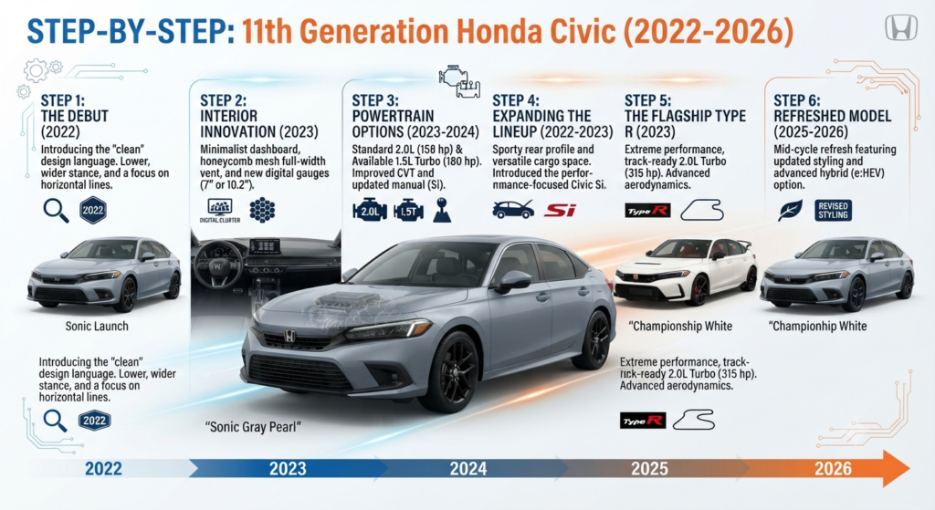Step-by-Step: 11th Generation Honda Civic (2022 to 2026)