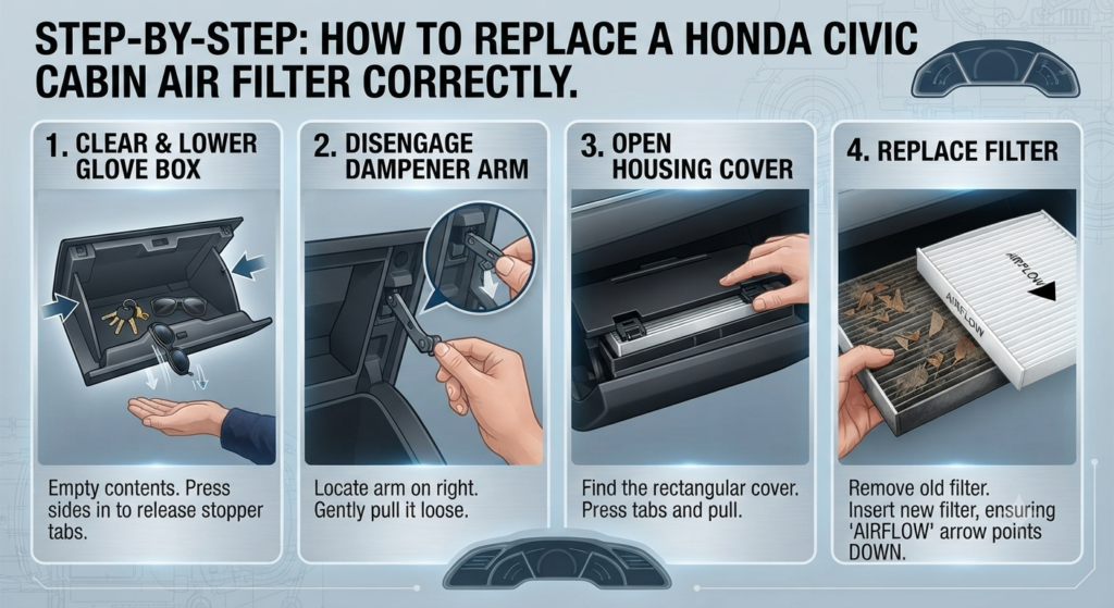 Step-by-Step: How to Replace a Honda Civic Cabin Air Filter Correctly