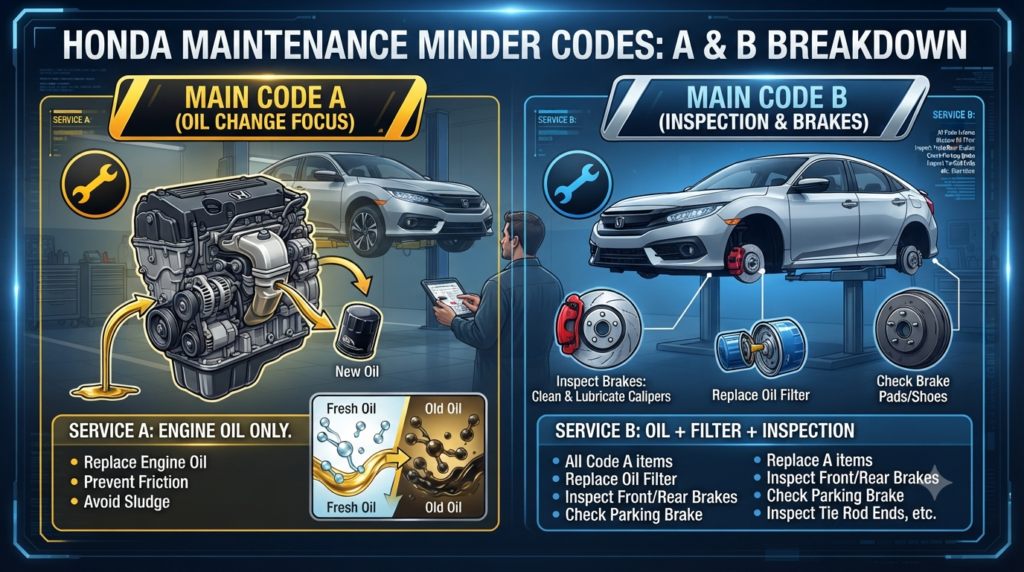 The Breakdown of Main Codes A and B