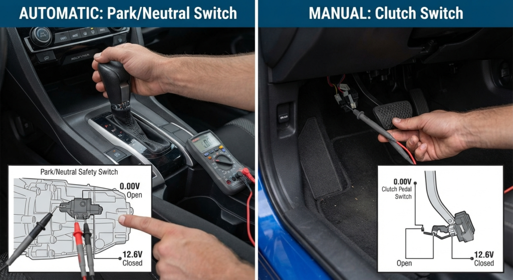 Transmission Safety Switch Check: Automatic vs Manual