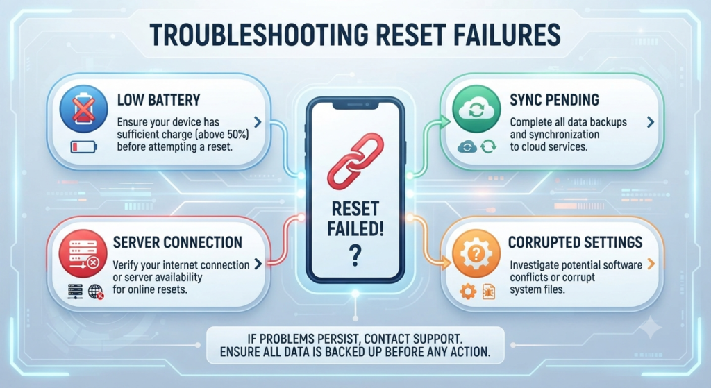 Troubleshooting Reset Failures