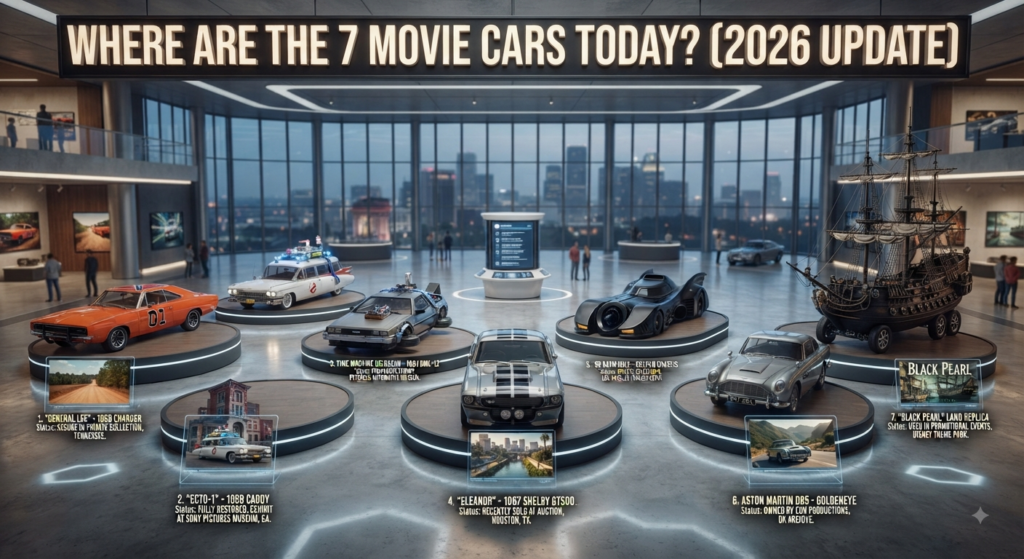 Where Are the 7 Movie Cars Today? (2026 Update)
