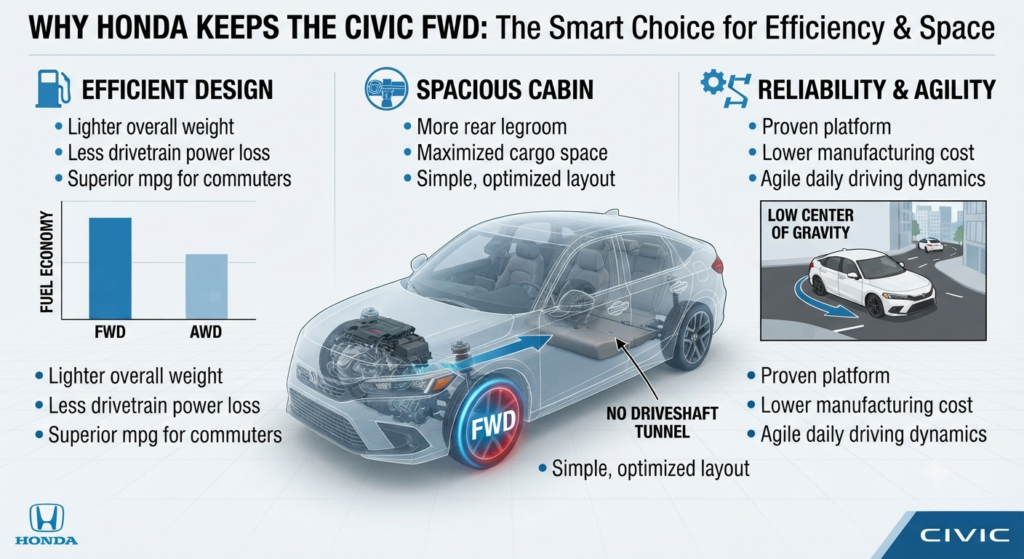 Why Does Honda Keep the Civic Front-Wheel Drive?