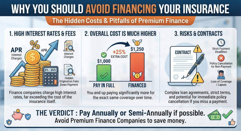 Why You Should Avoid Financing Your Insurance