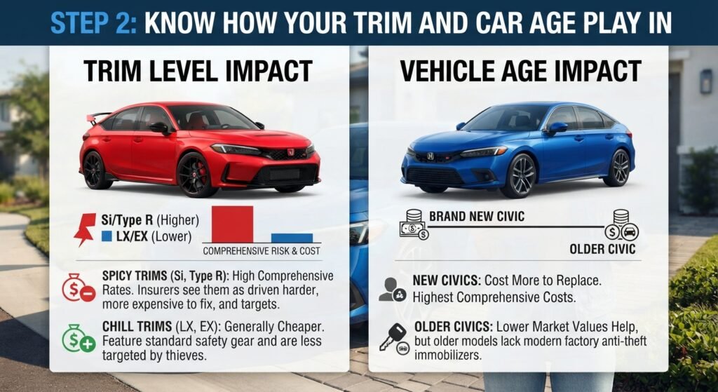 2. Know How Your Trim and Car Age Play In