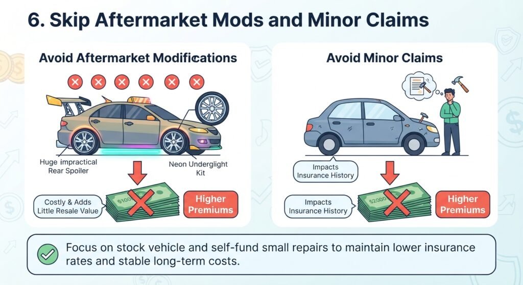 6. Skip Aftermarket Mods and Minor Claims