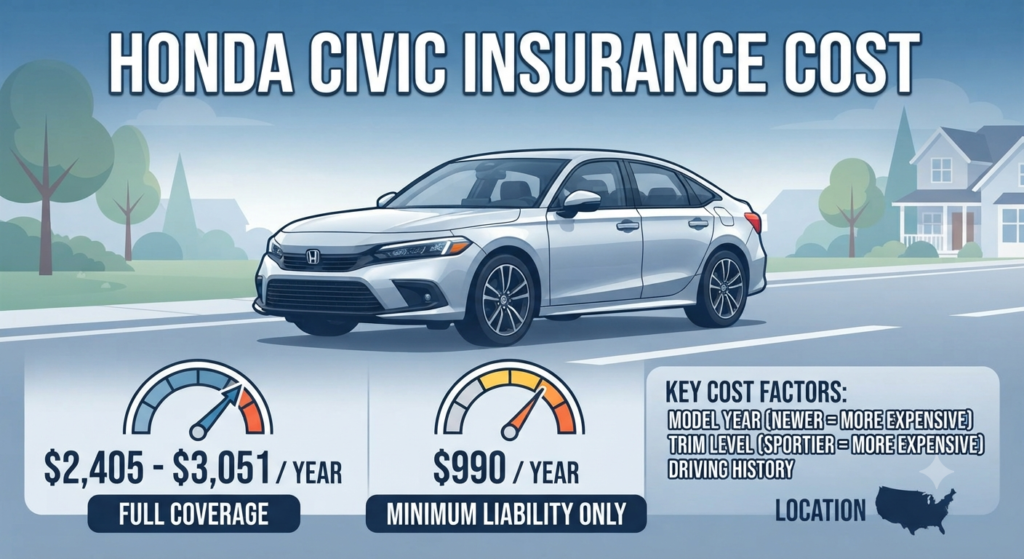 Average Honda Civic Insurance Cost
