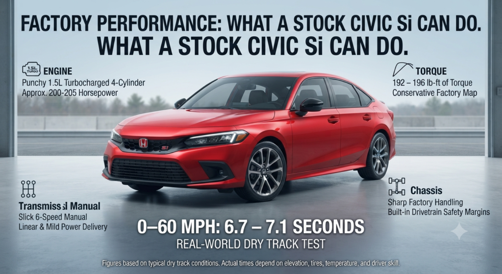 Factory Performance What a Stock Civic Si Can Do