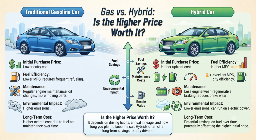 Gas vs. Hybrid: Is the Higher Price Worth It?