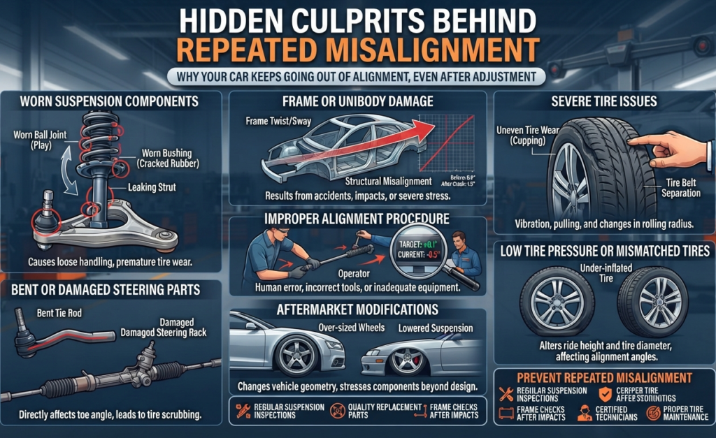 Hidden Culprits Behind Repeated Misalignment