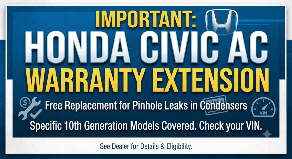 Important: The Honda Civic AC Warranty Extension