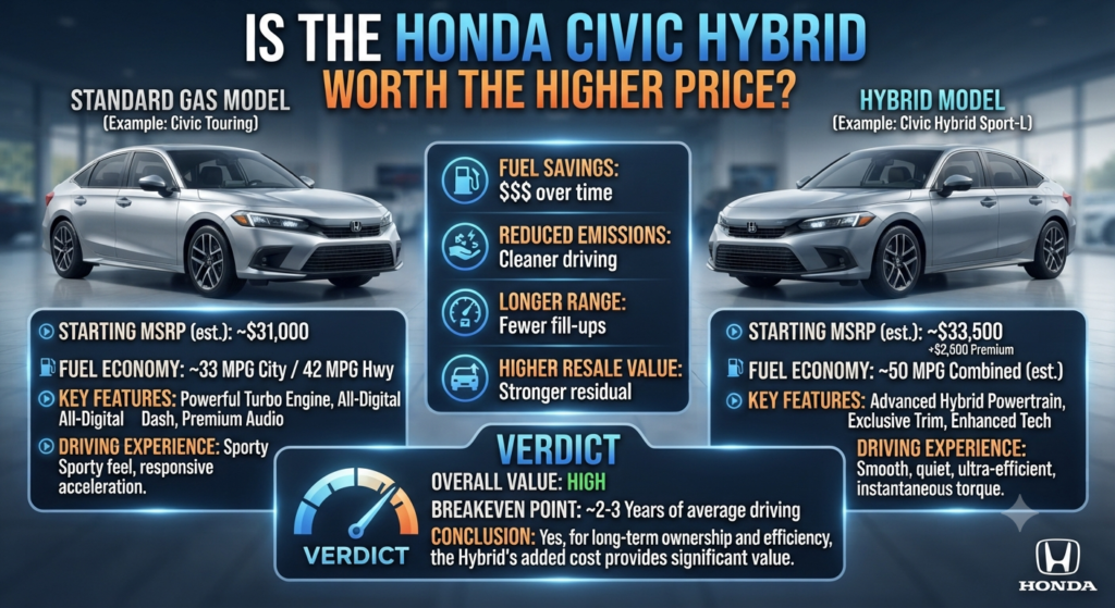 Is the Honda Civic Hybrid Worth the Higher Price?