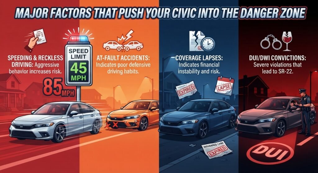 Major Factors That Push Your Civic Into the Danger Zone