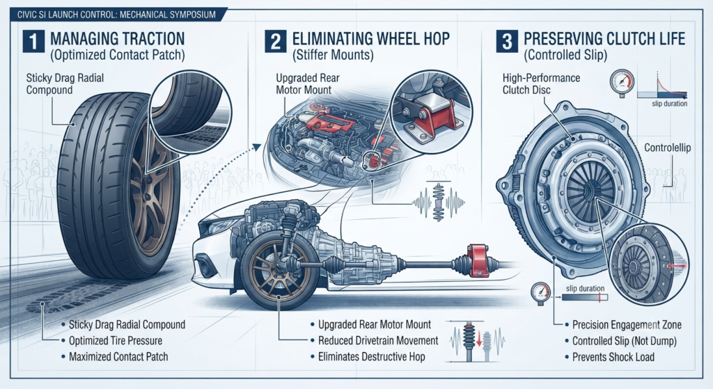 Managing Traction, Wheel Hop, and Clutch Life
