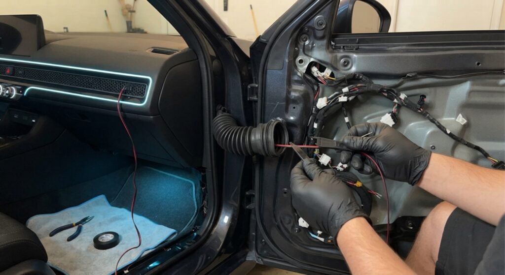 Step 2: Route Your Wires (And Protect the Door Boots)