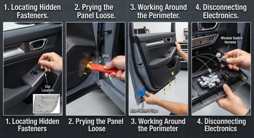Step-by-Step Guide Removing Honda Civic Door Trim Panels
