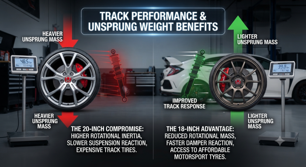 Track Performance and Unsprung Weight Benefits