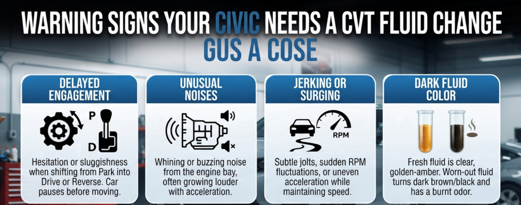 Warning Signs Your Civic Needs a CVT Fluid Change