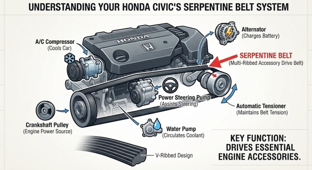 What is a Honda Civic Serpentine Belt?