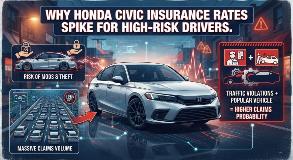 Why Honda Civic Insurance Rates Spike for High-Risk Drivers