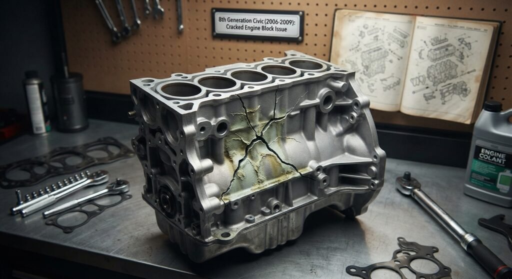 8th Generation (2006 to 2009) Cracked Engine Blocks